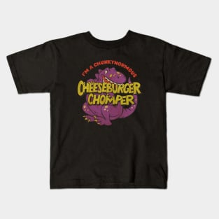 Retro Cheese Burger Chomper Kids T-Shirt